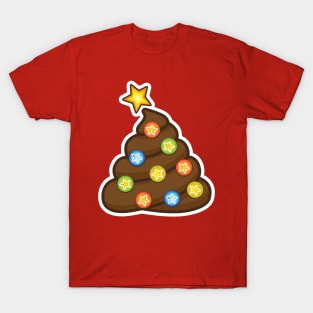 Poop Emoji Christmas Tree T-Shirt